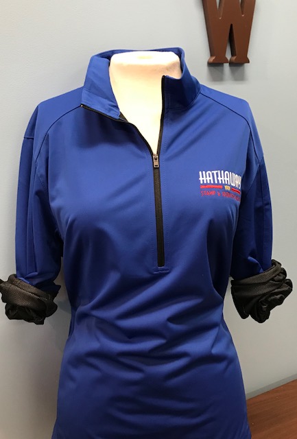Blue Jacket with Multi Color Logo